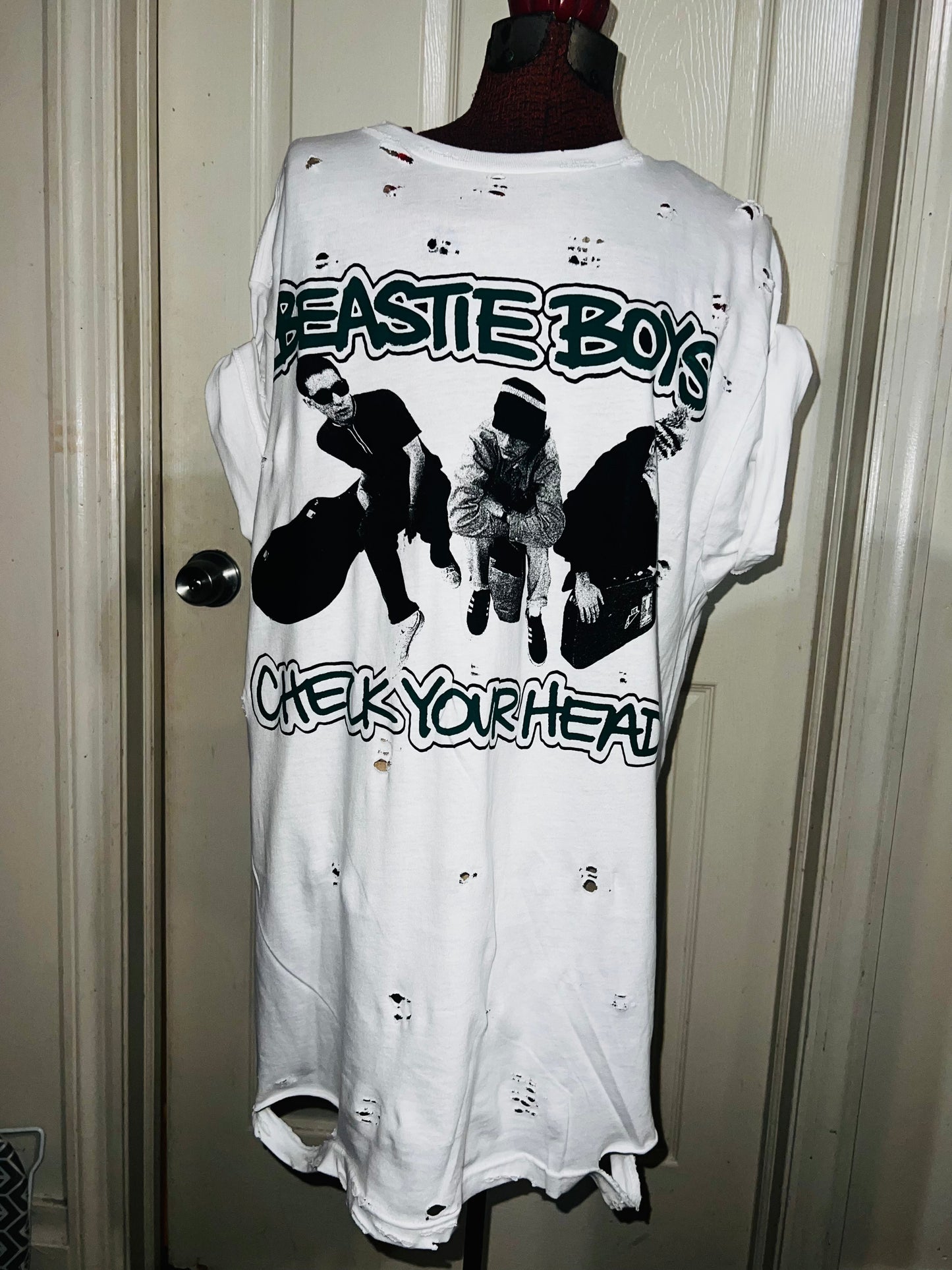 Beastie Boys Double Sided Oversized Distressed Tee