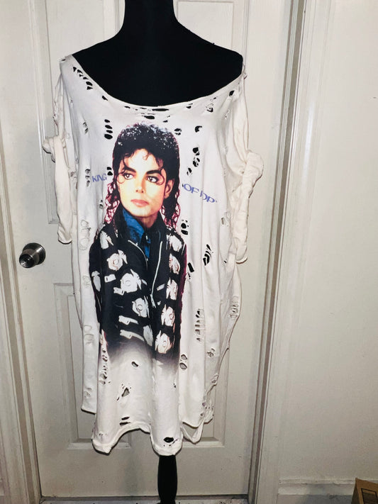 Michael Jackson Oversized Distressed Tee