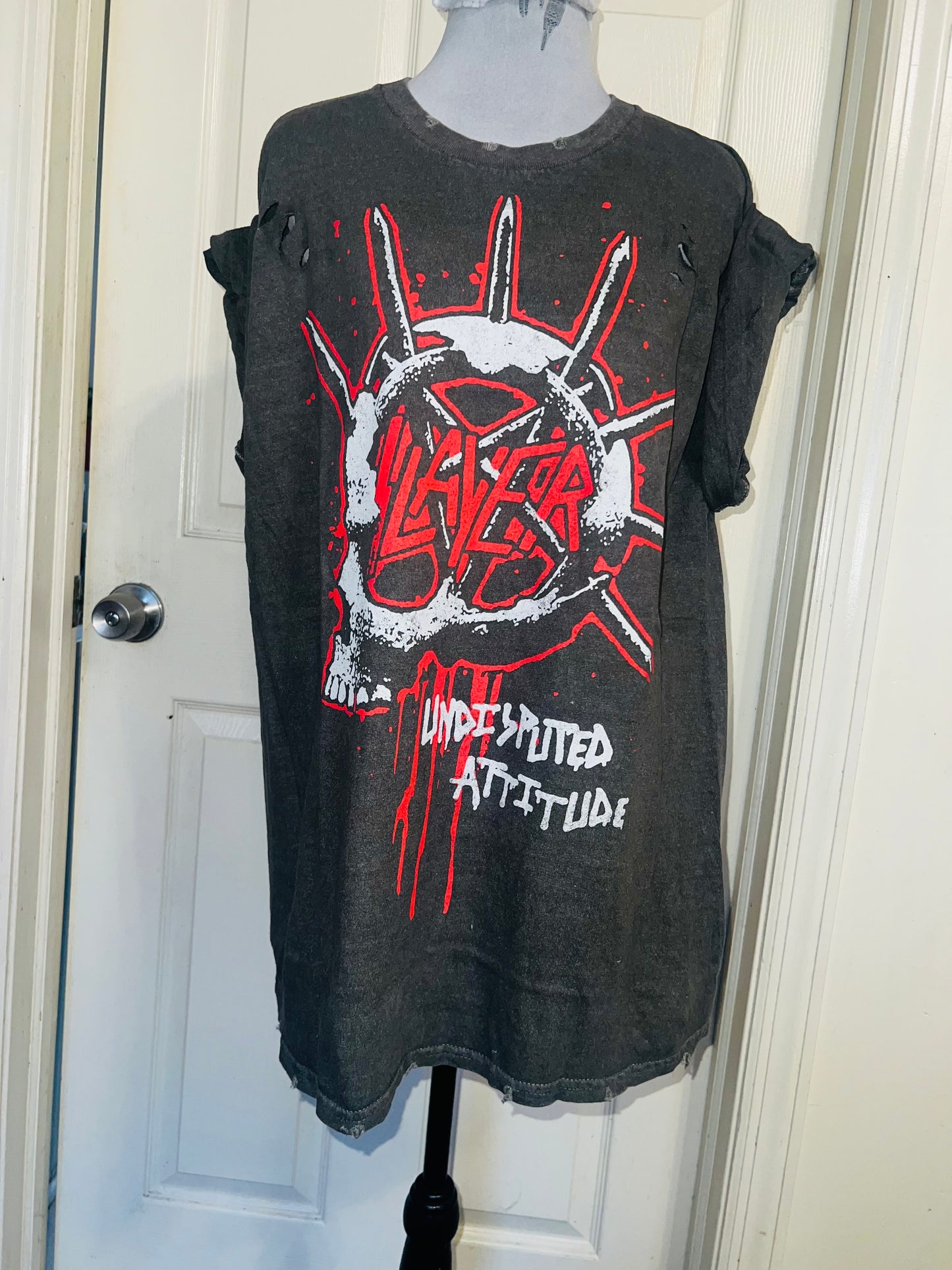 Slayer Oversized Distressed Tee