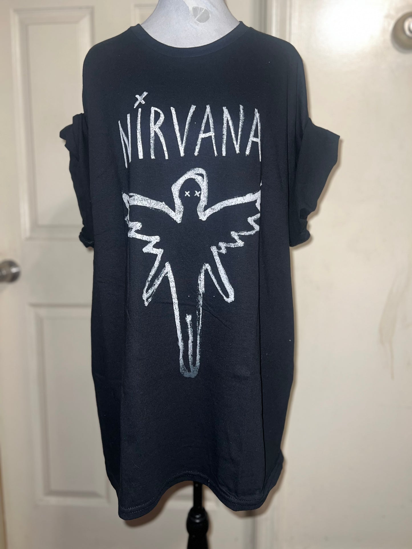 Nirvana Oversized Distressed Tee