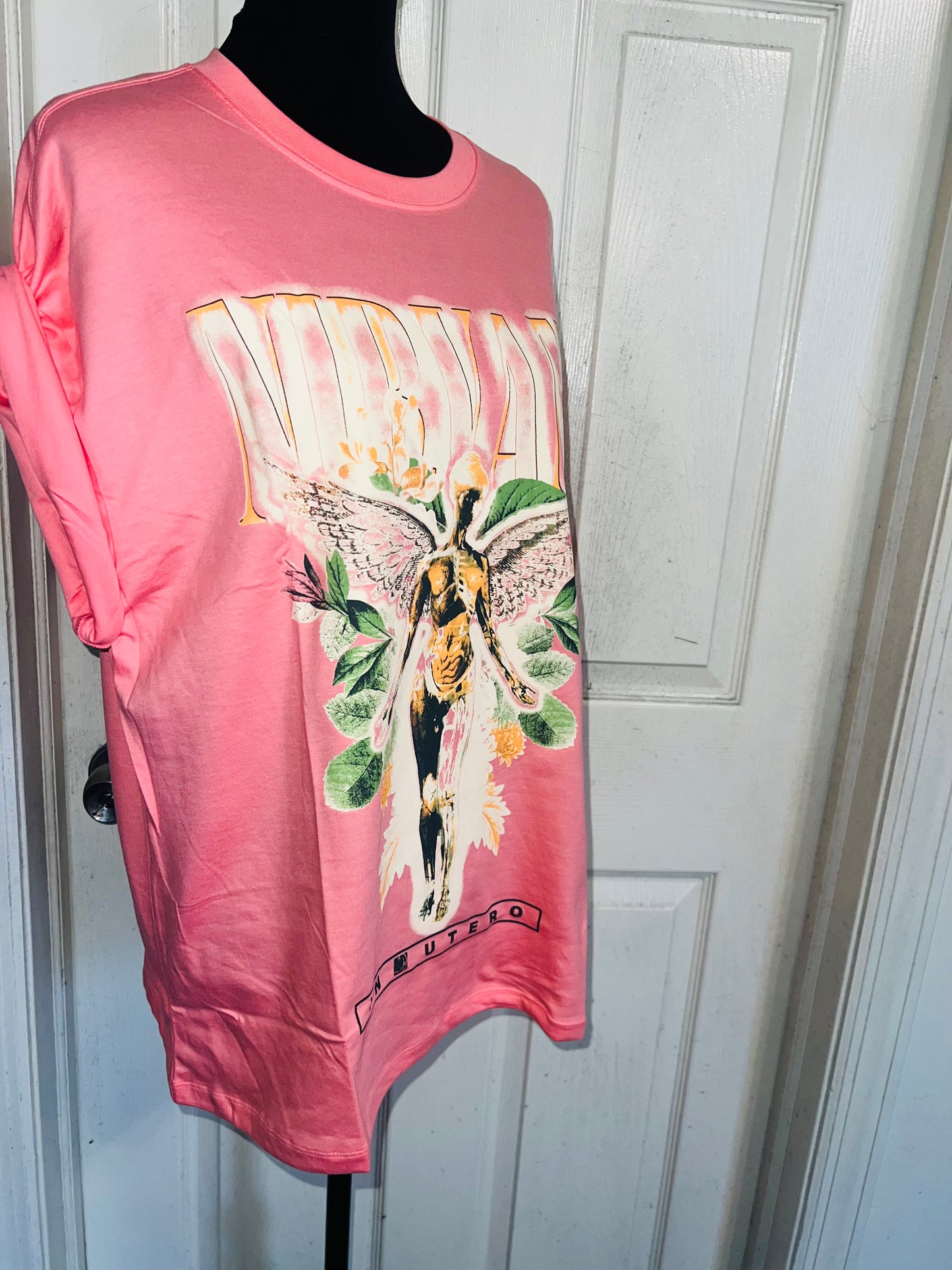 Nirvana Oversized Distressed Tee