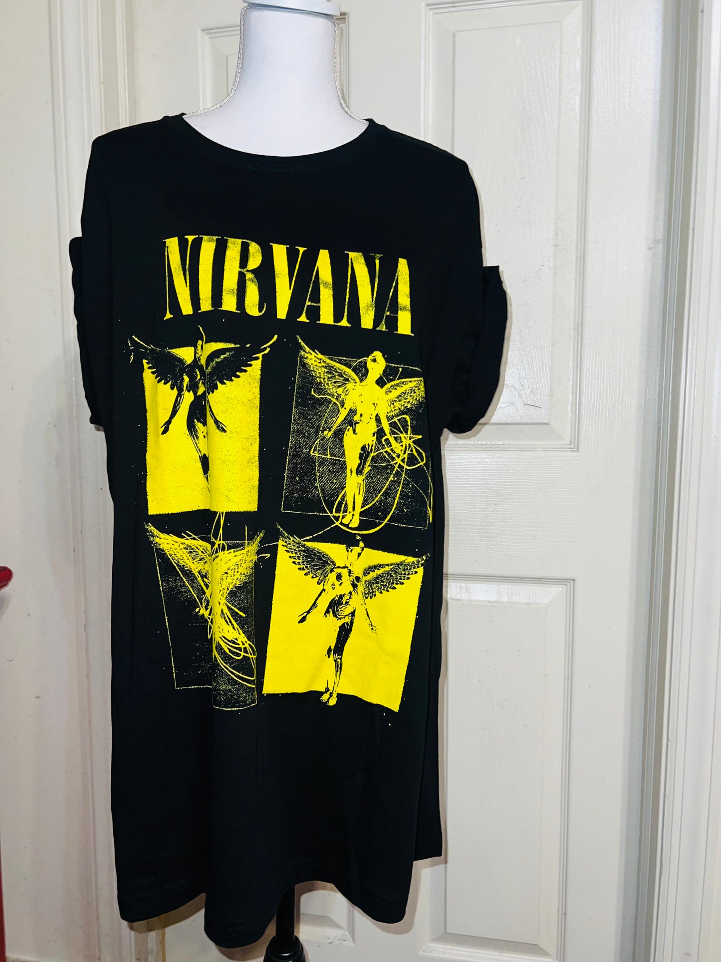 Nirvana “In Utero” Oversized Distressed Tee