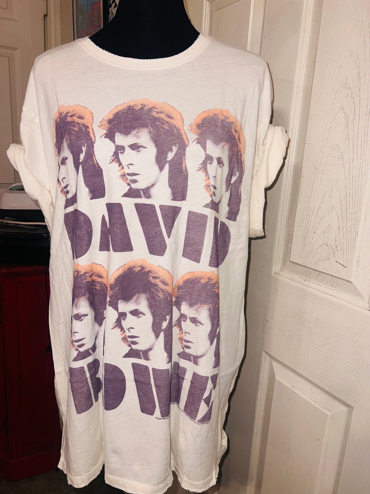David Bowie Oversized Distressed Tee