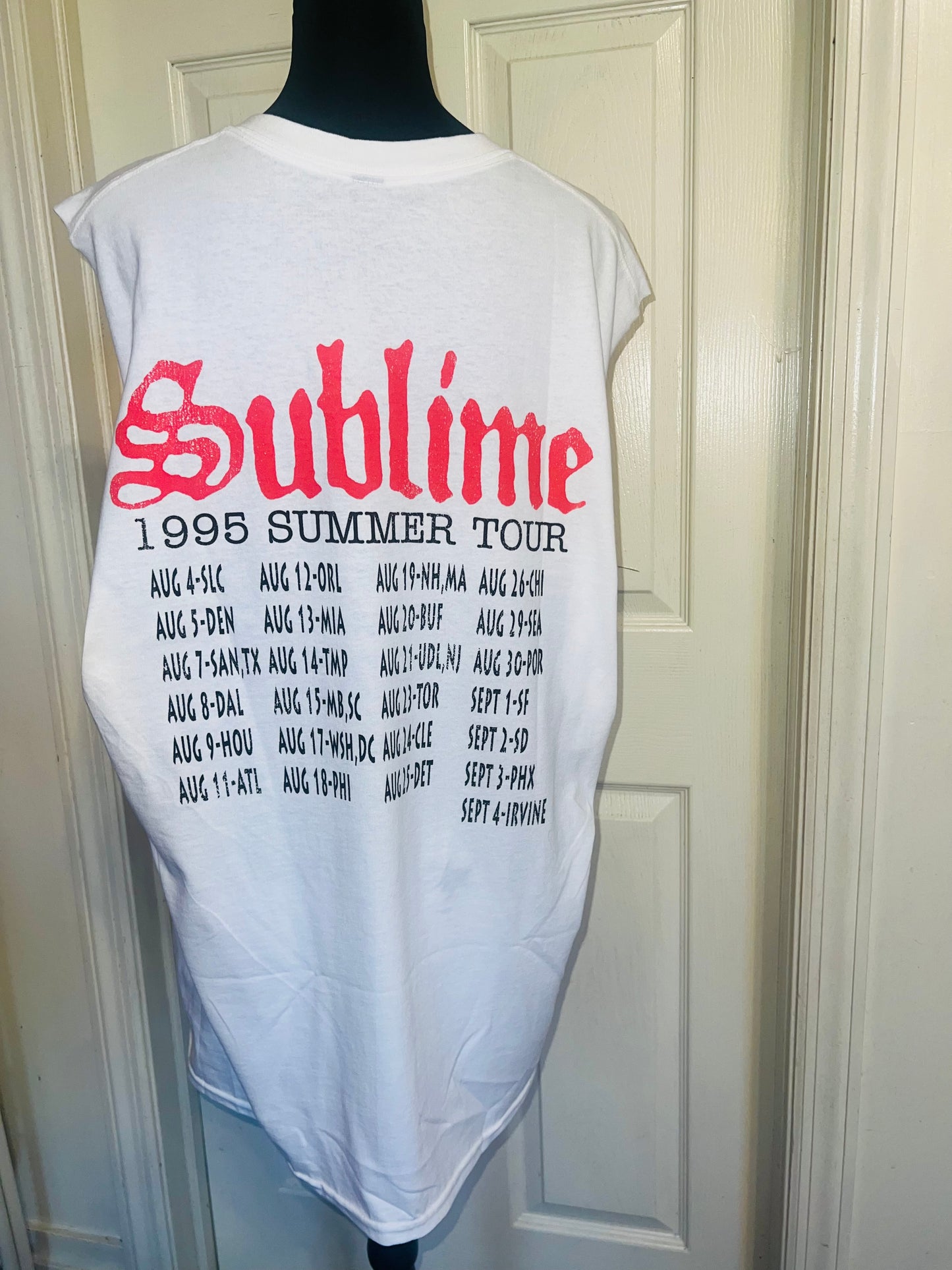 Sublime Double Sided Oversized Distressed Tank