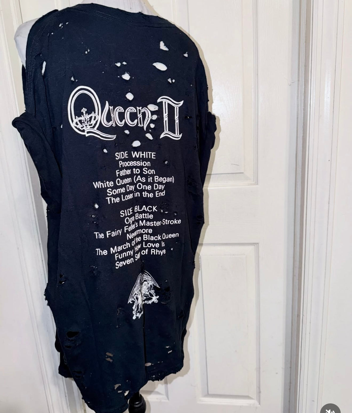 Queen Oversized Double Sided Distressed Tee