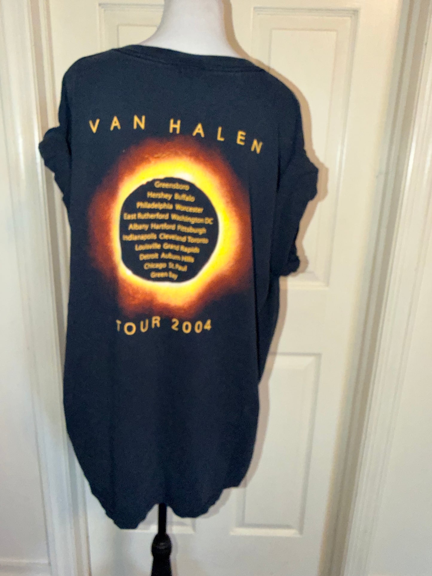 Van Halen Vintage Double Sided Oversized Distressed Tee