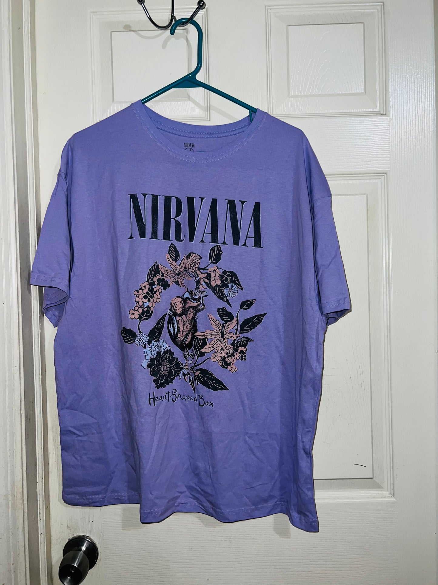 Nirvana Heart Shaped Box Oversized Tee