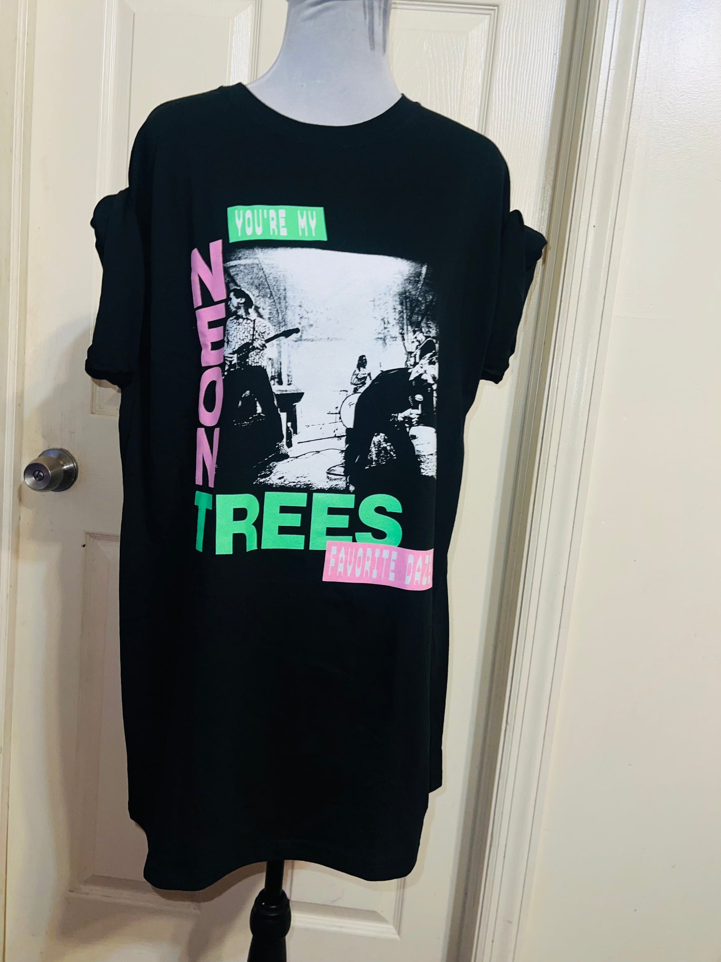 Neon Trees Oversized Distressed Tee