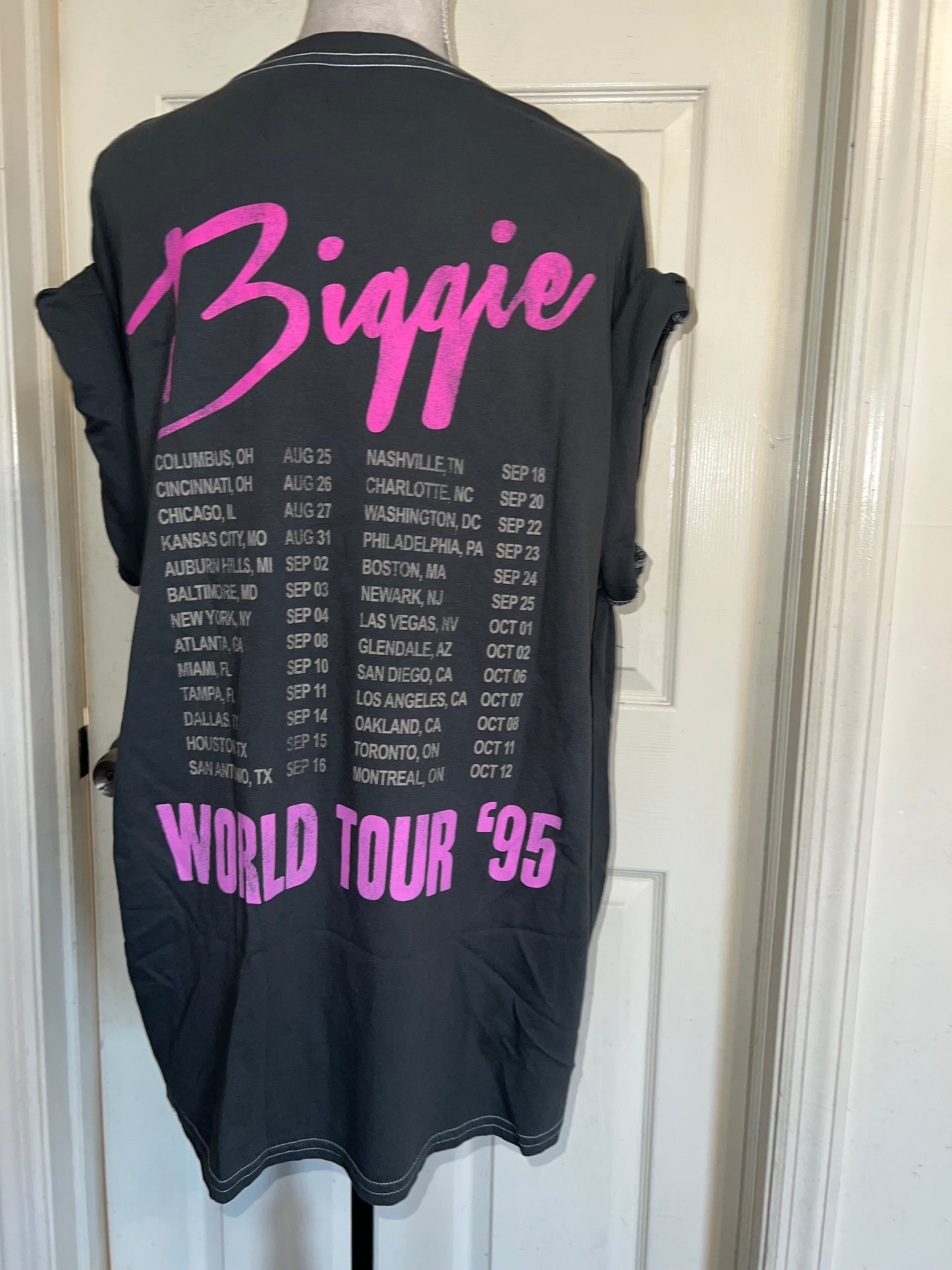 Biggie Smalls Double Sided Oversized Distressed Tee