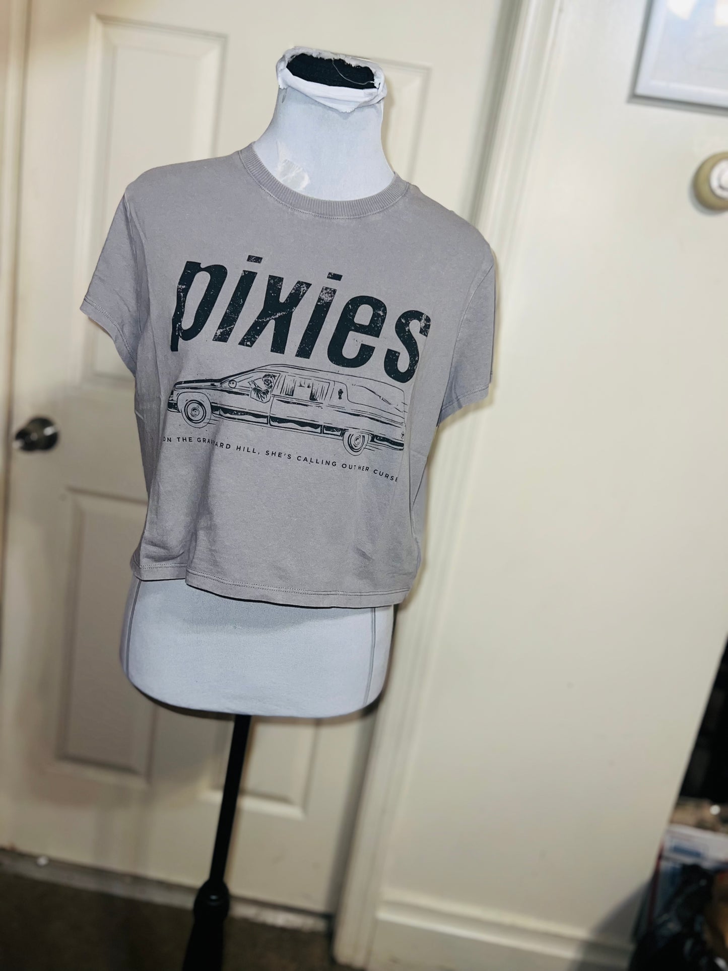 Pixies Distressed Baby Tee