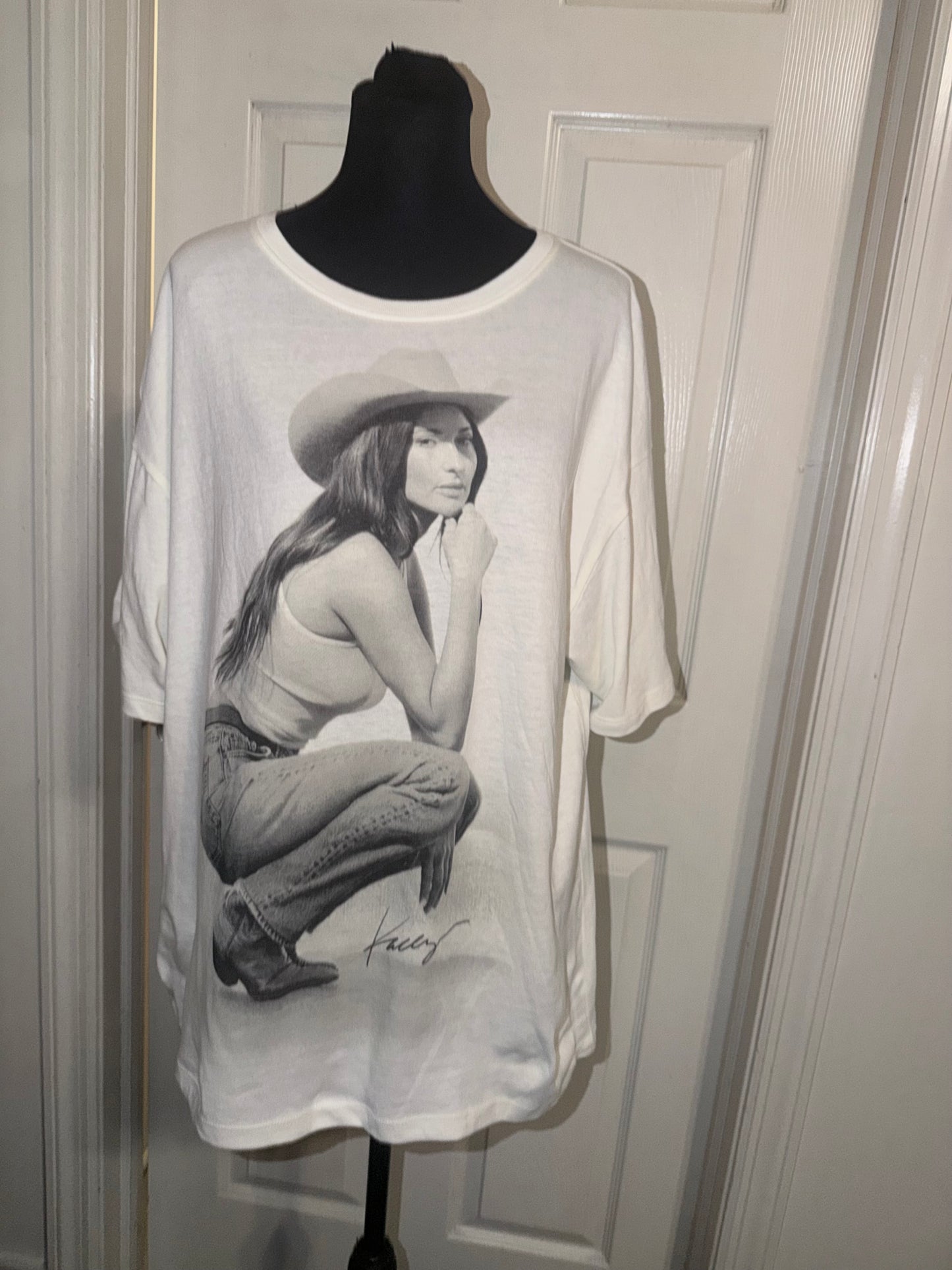 Kasey Musgraves Oversized Distressed Tee