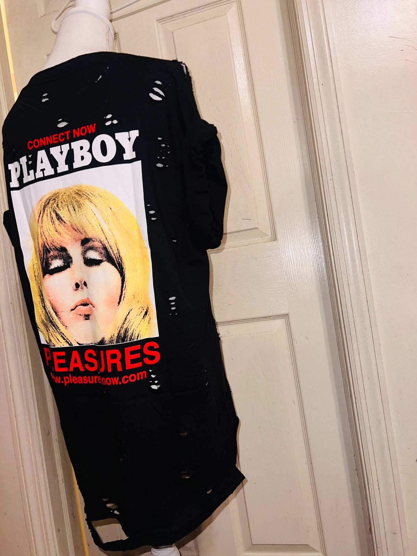 Playboy Oversized Distressed Tee