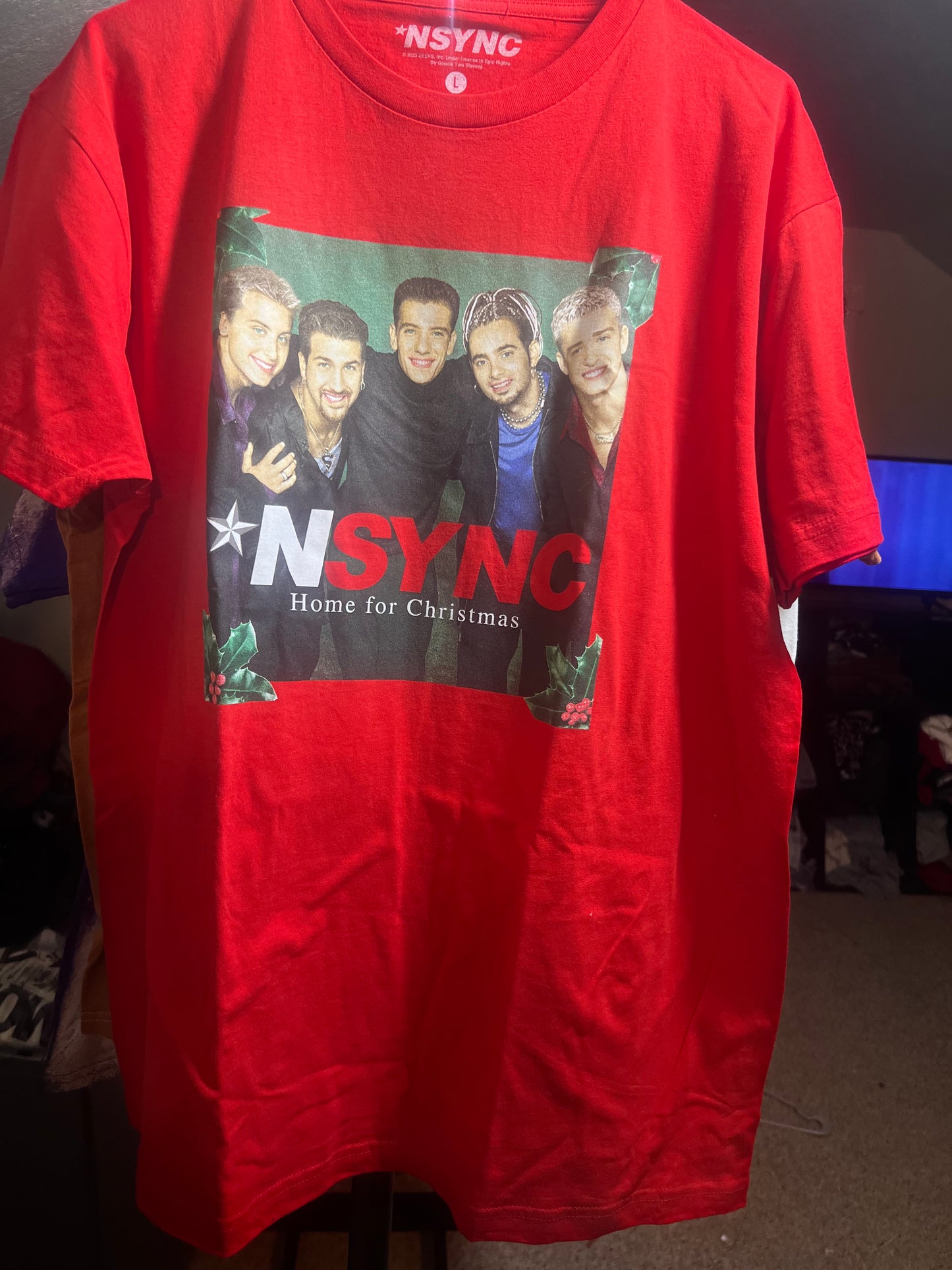 NSYNC Home for Christmas Oversized Tee