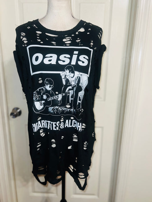 Oasis Oversized Distressed Tee