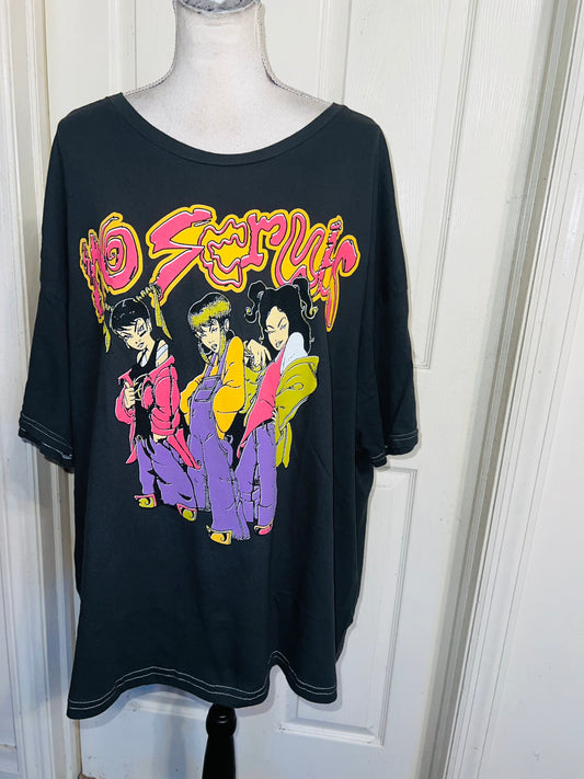TLC Double Sided Oversized Distressed Tee