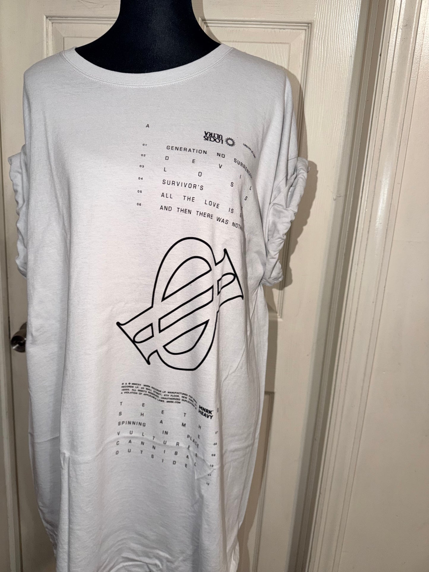 Underoath Double Sided Oversized Distressed Tee