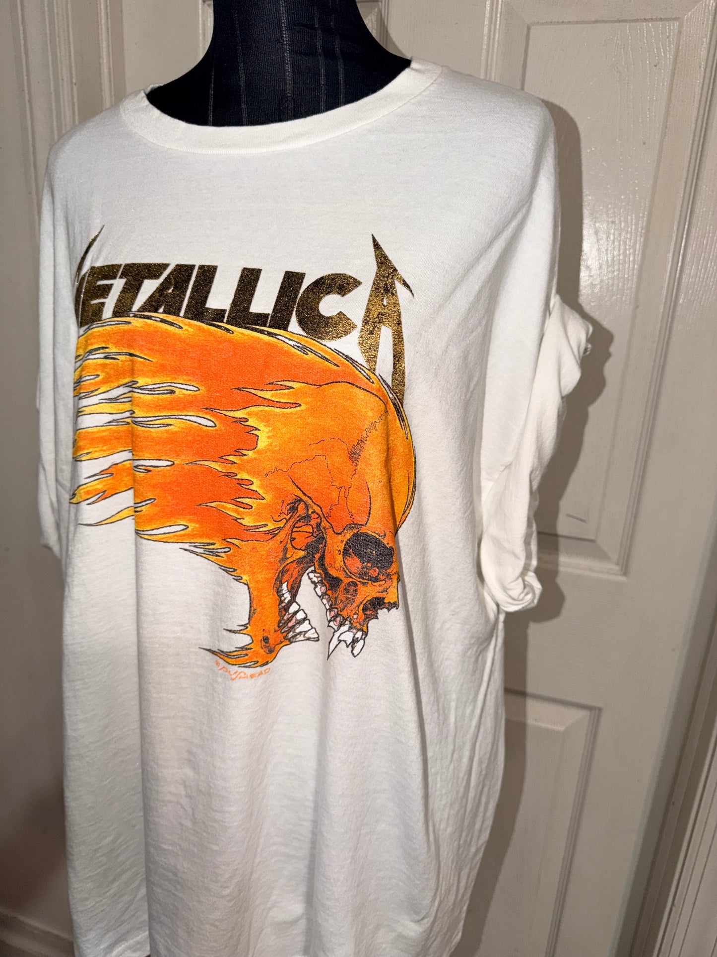 Metallica Double Sided Oversized Distressed Tee