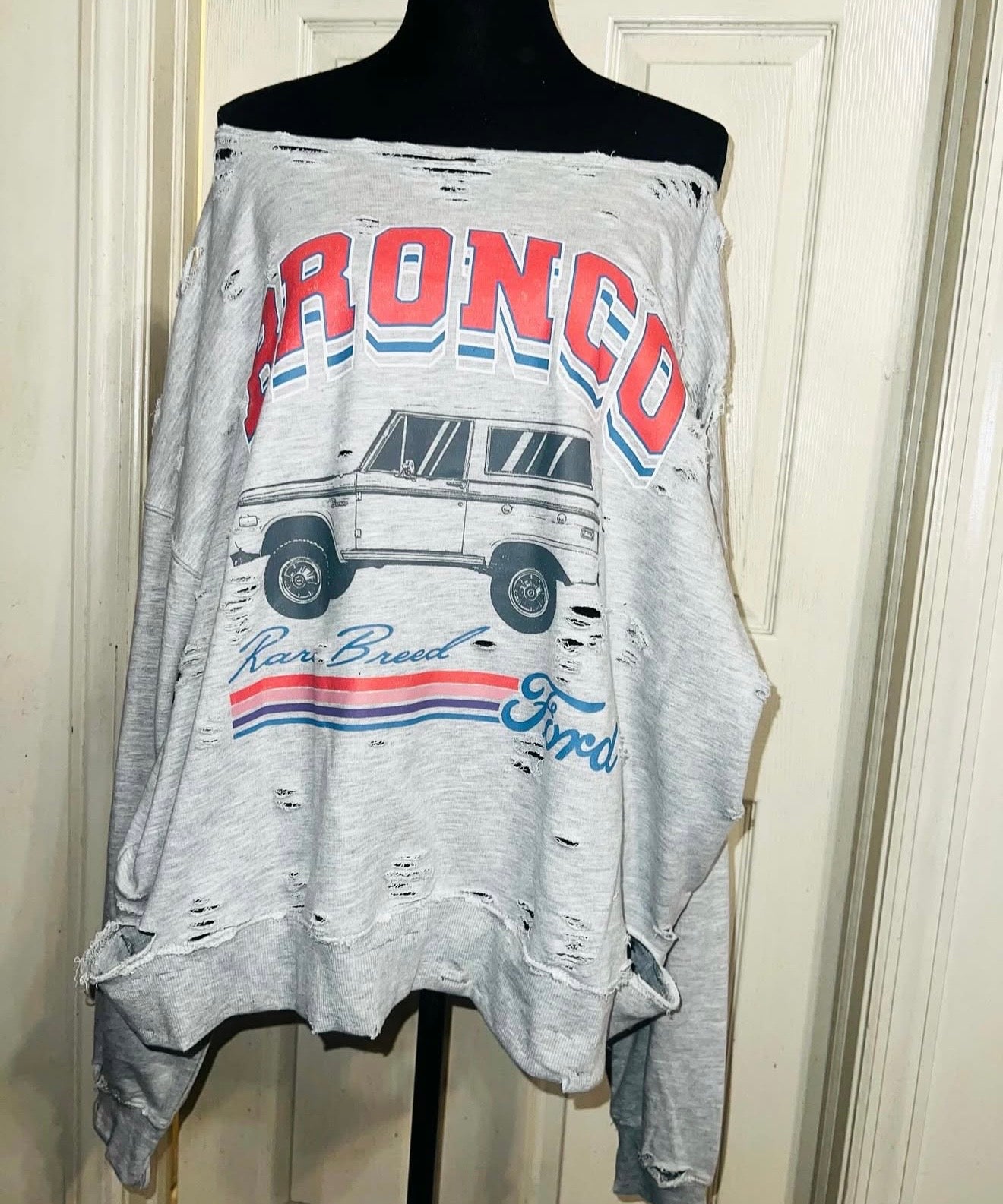 Ford Bronco Oversized Distressed Sweatshirt