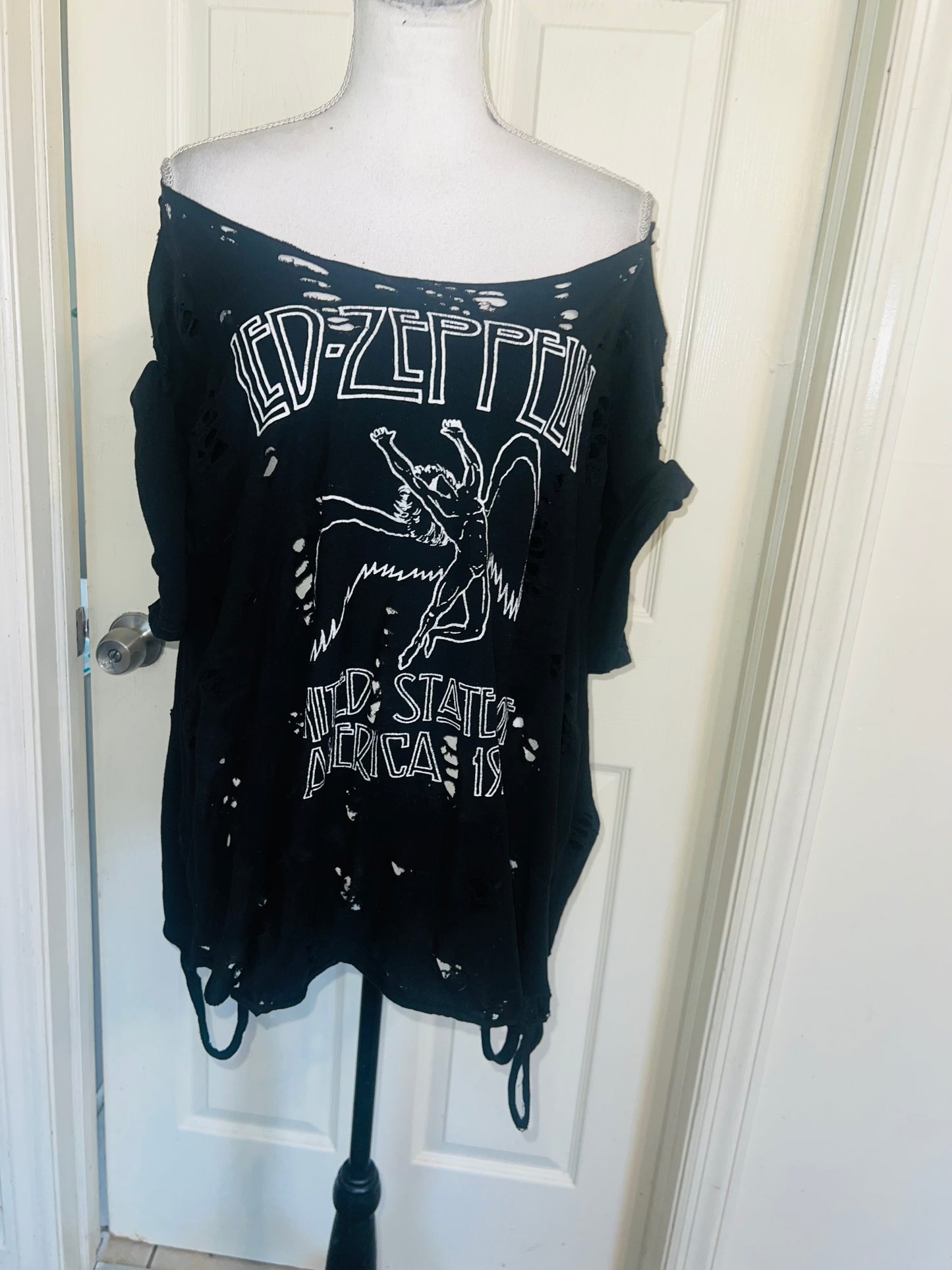 Led Zeppelin OFTS Oversized Distressed Tee (as is)