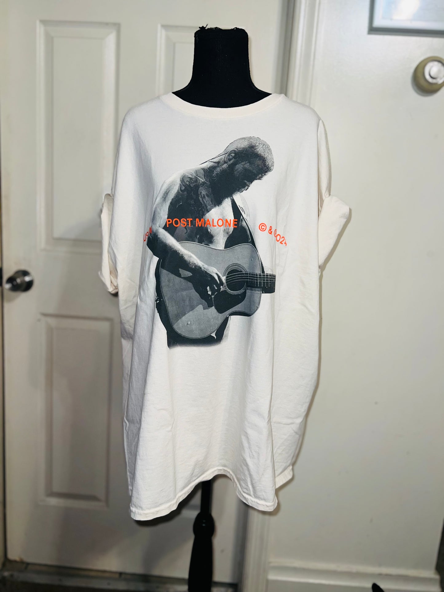 Post Malone Oversized Distressed Tee