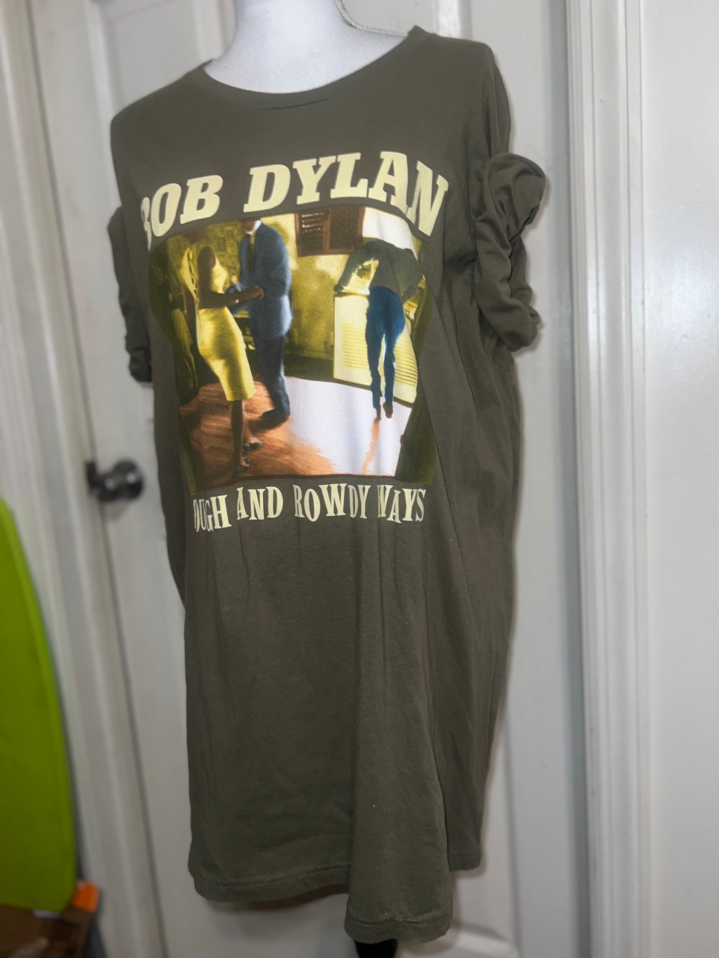 Bob Dylan Double Sided Vintage Oversized Distressed Tee