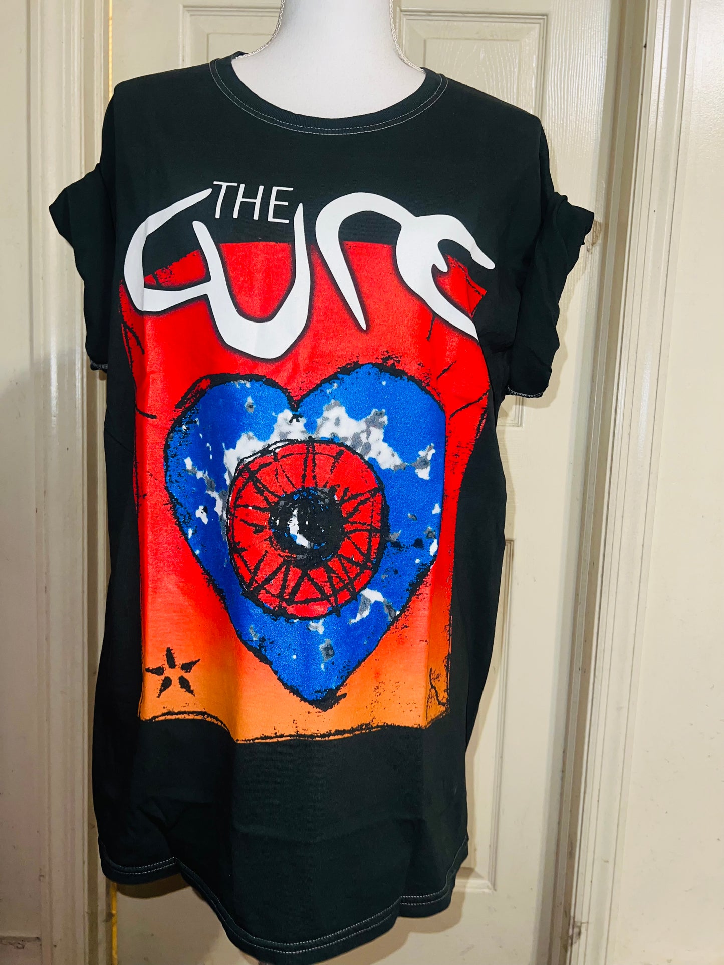 The Cure Oversized Distressed Tee