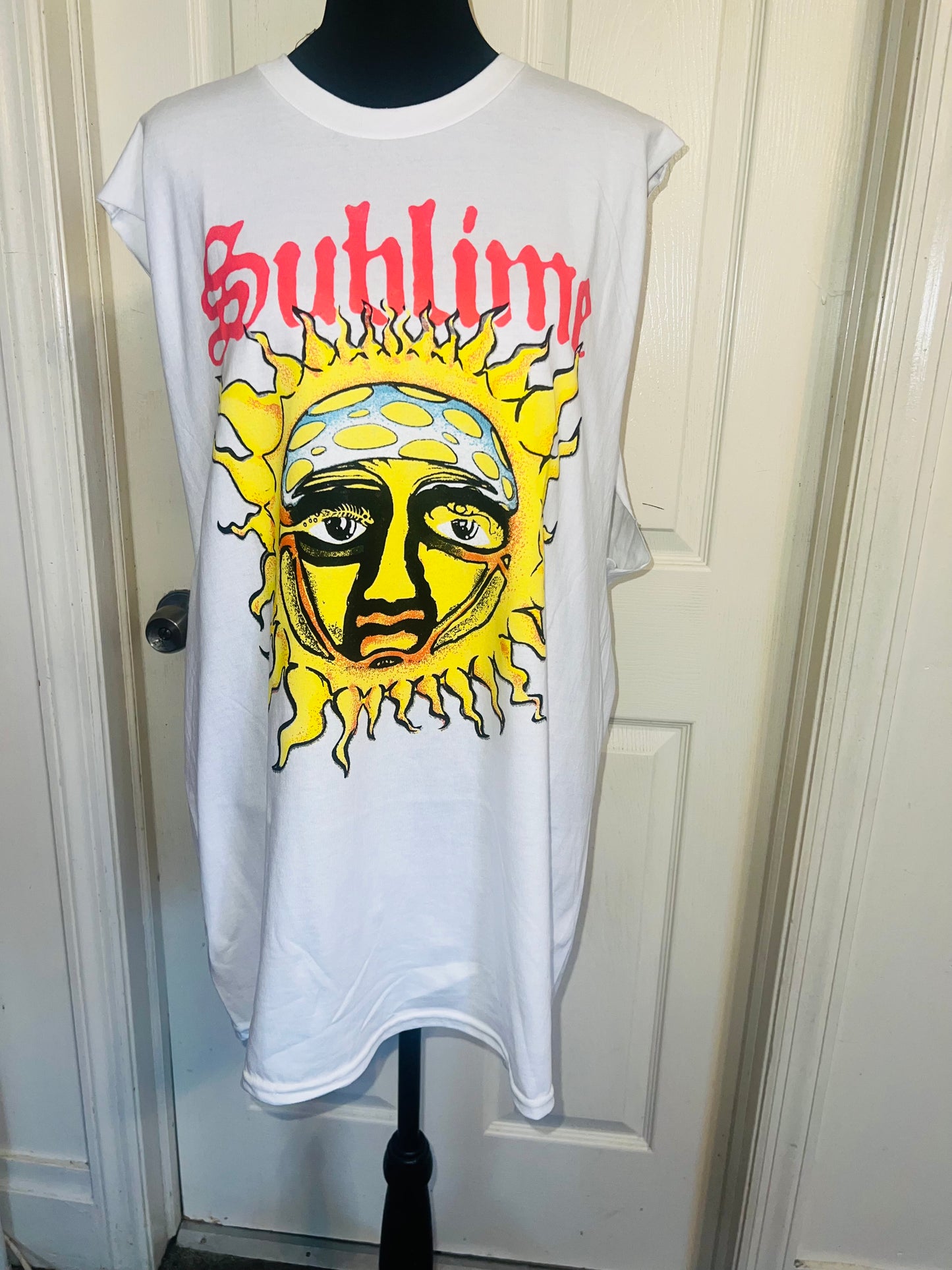 Sublime Double Sided Oversized Distressed Tank