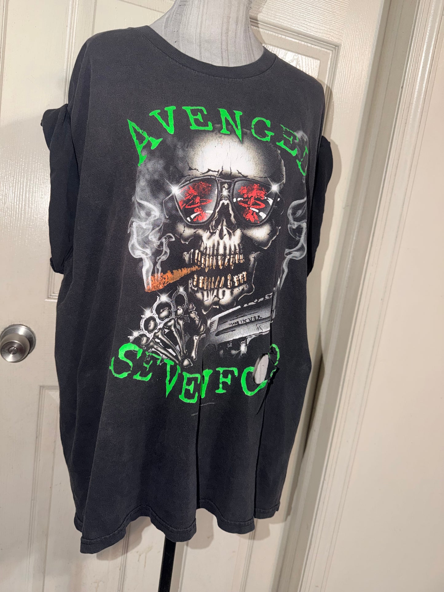 Avenged Sevenfold Vintage Oversized Distressed Tee