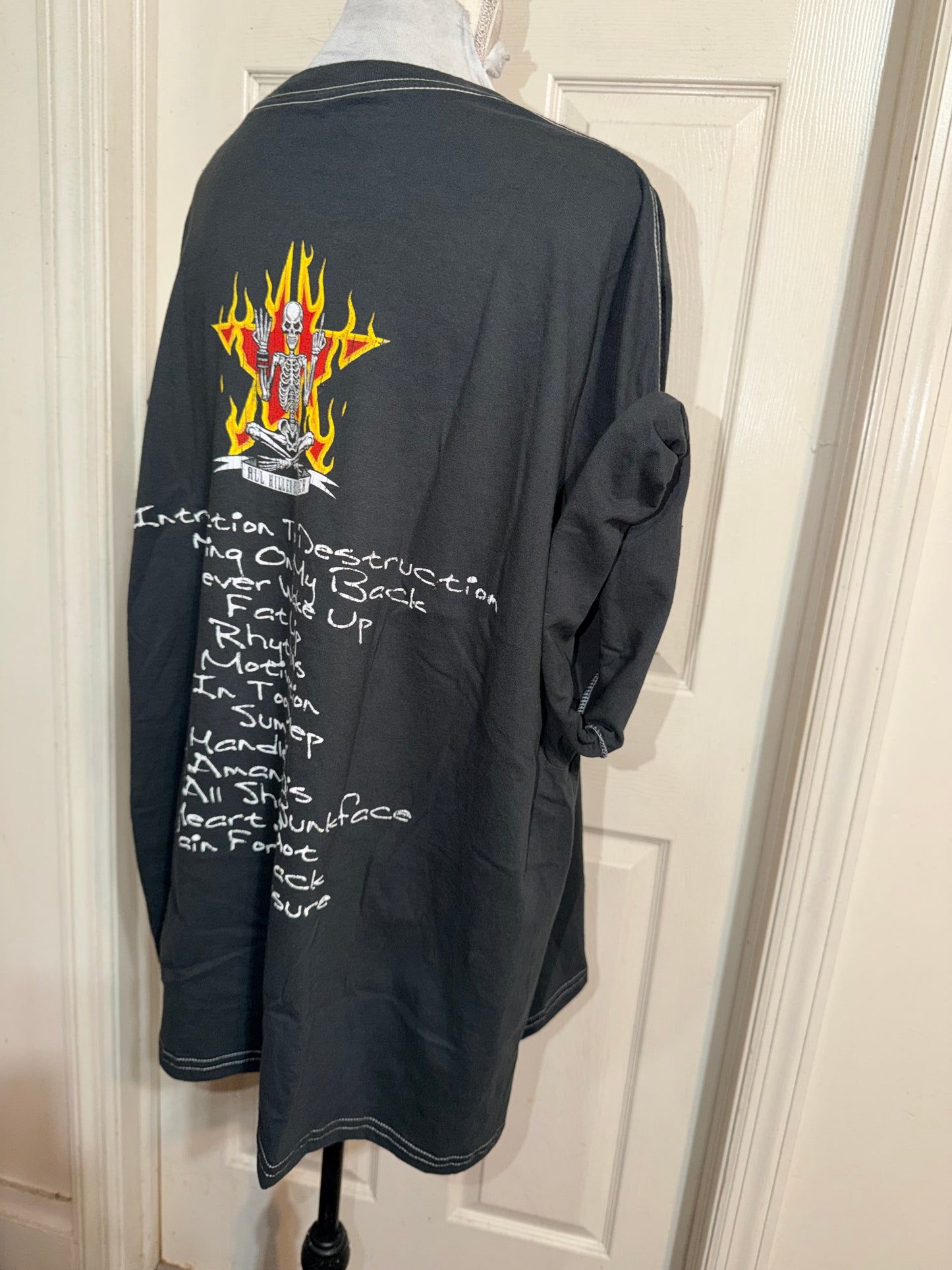 Sum 41 Double Sided Oversized Distressed Tee