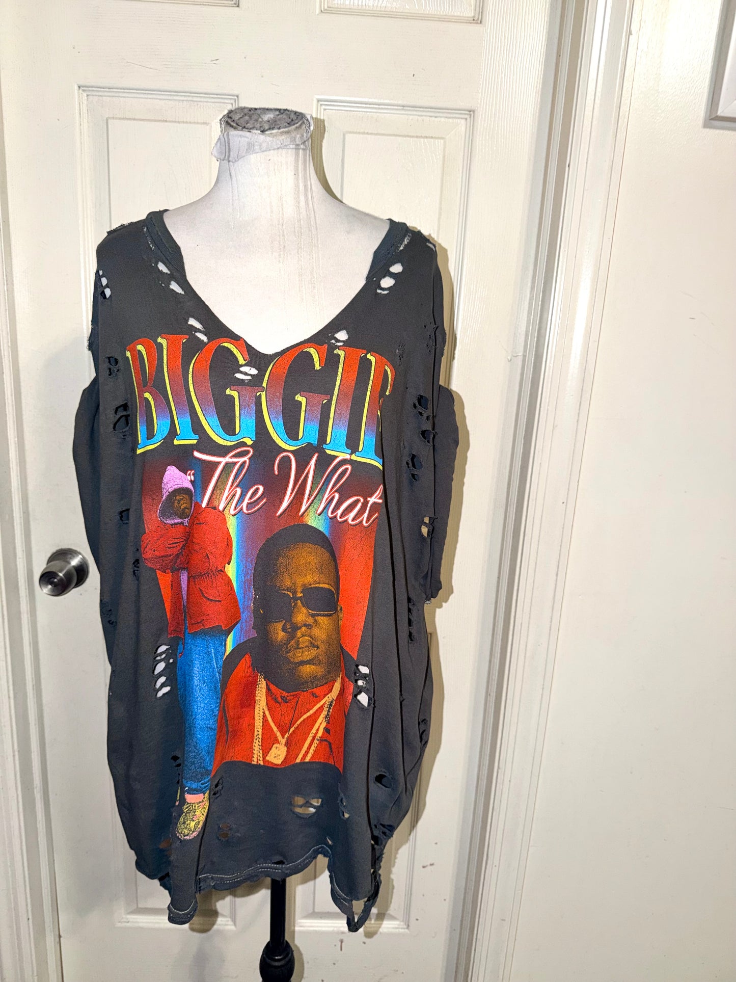Biggie Smalls Oversized Distressed Tee (as is)