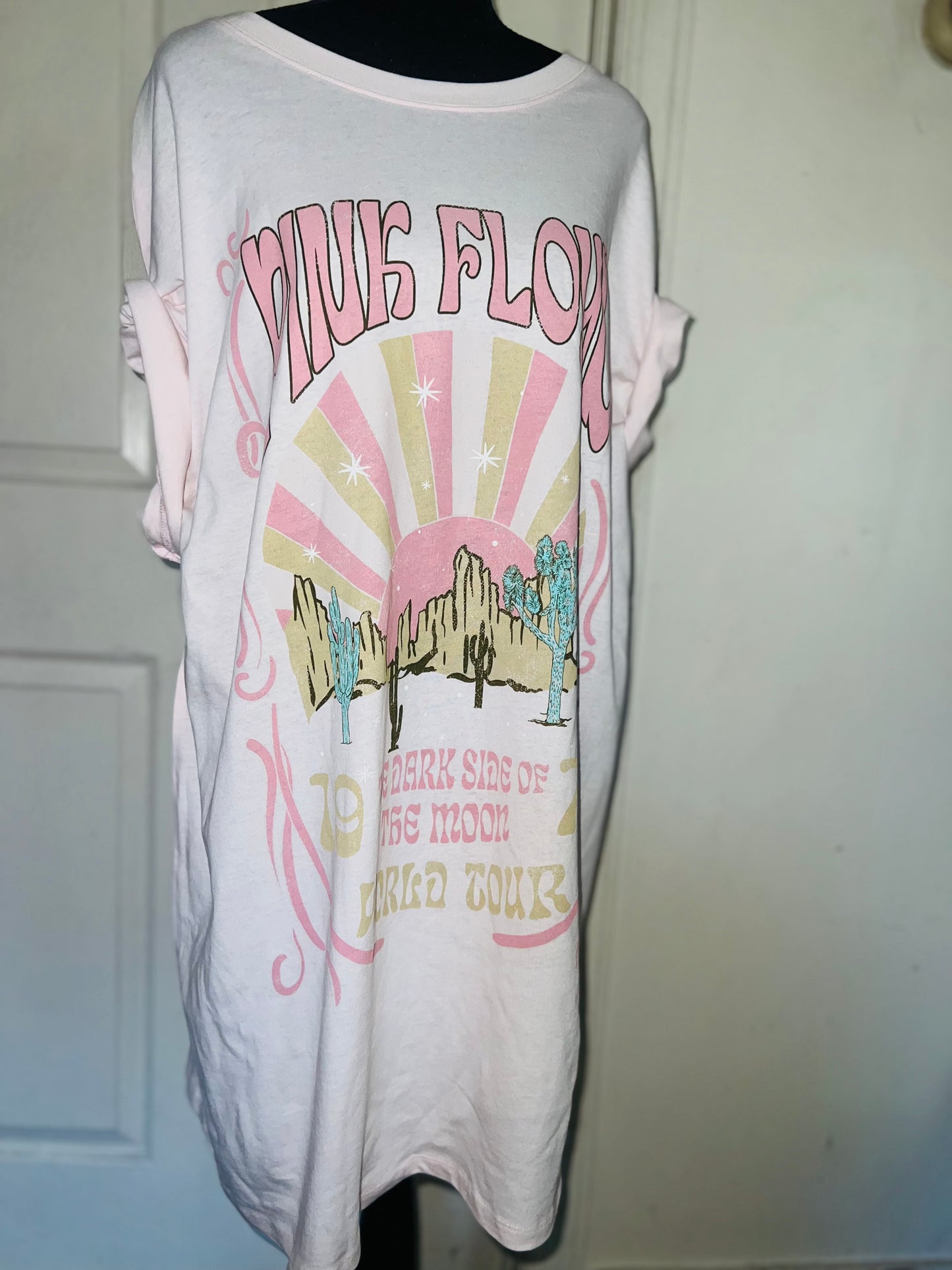 Pink Floyd Oversized Distressed Dress