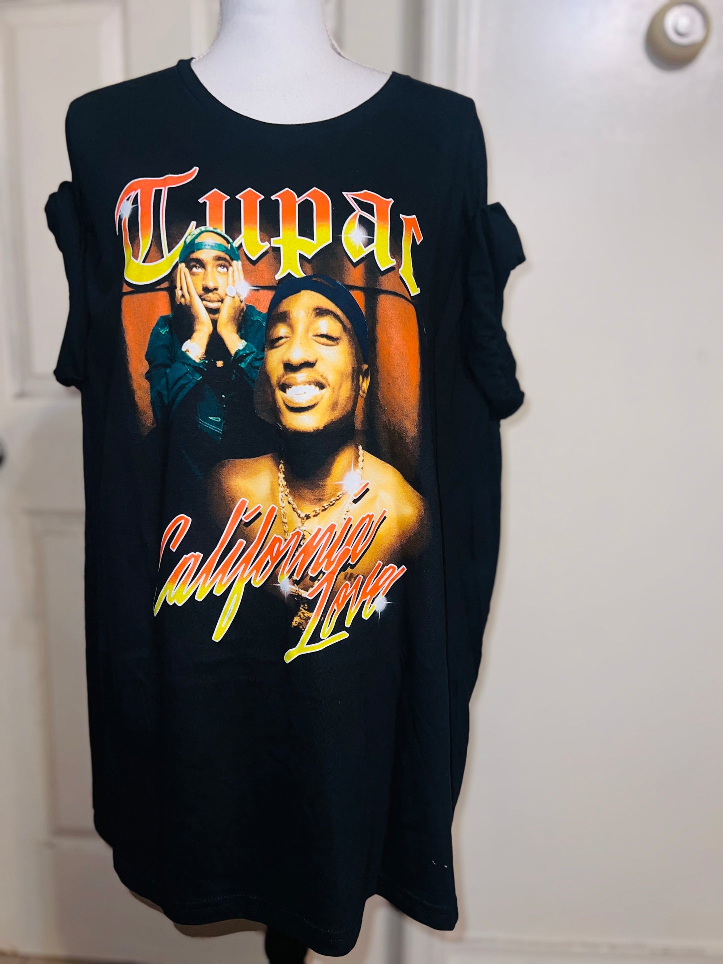 Tupac Oversized Distressed Tee