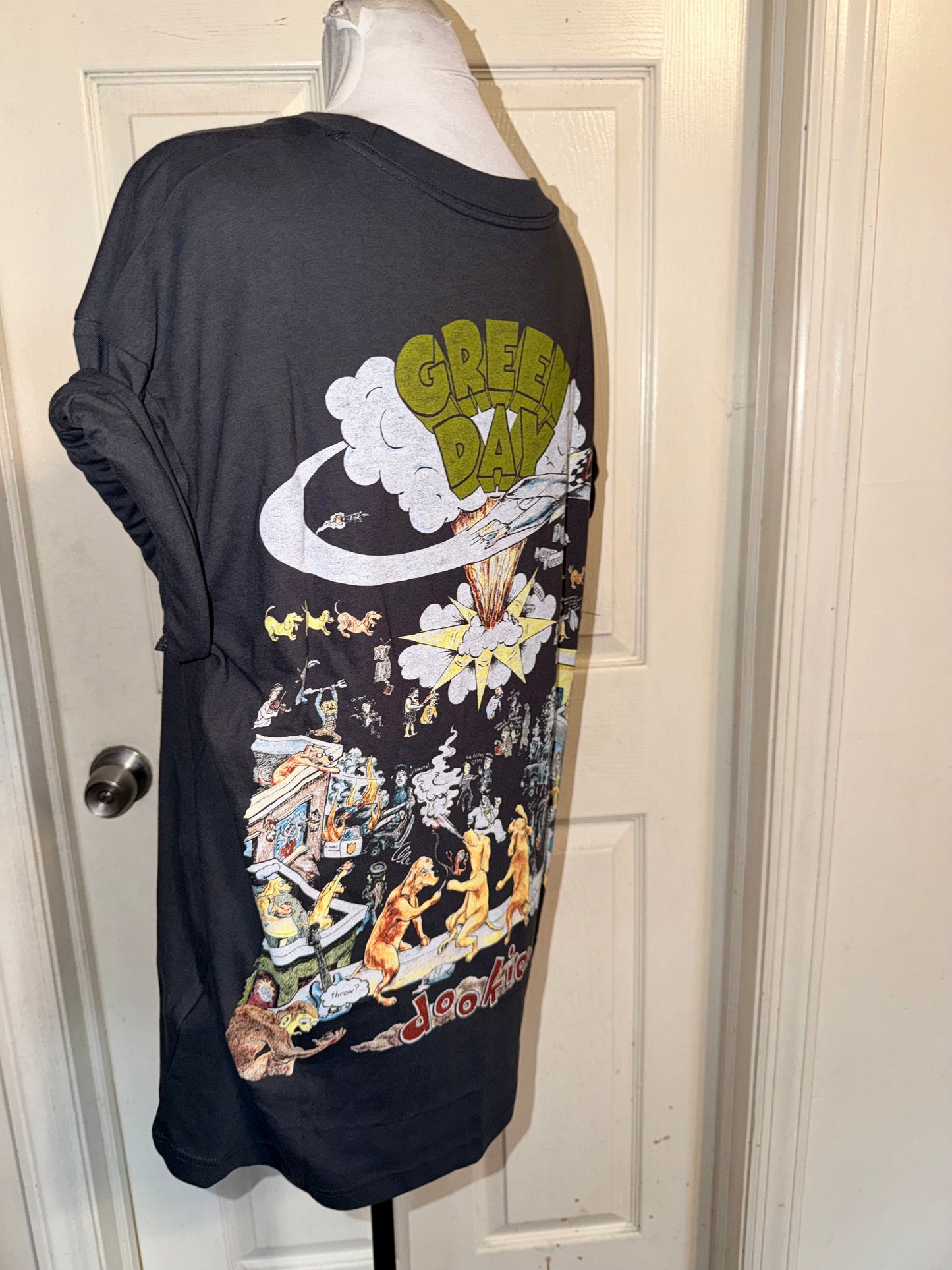Green Day Double Sided Oversized Tee