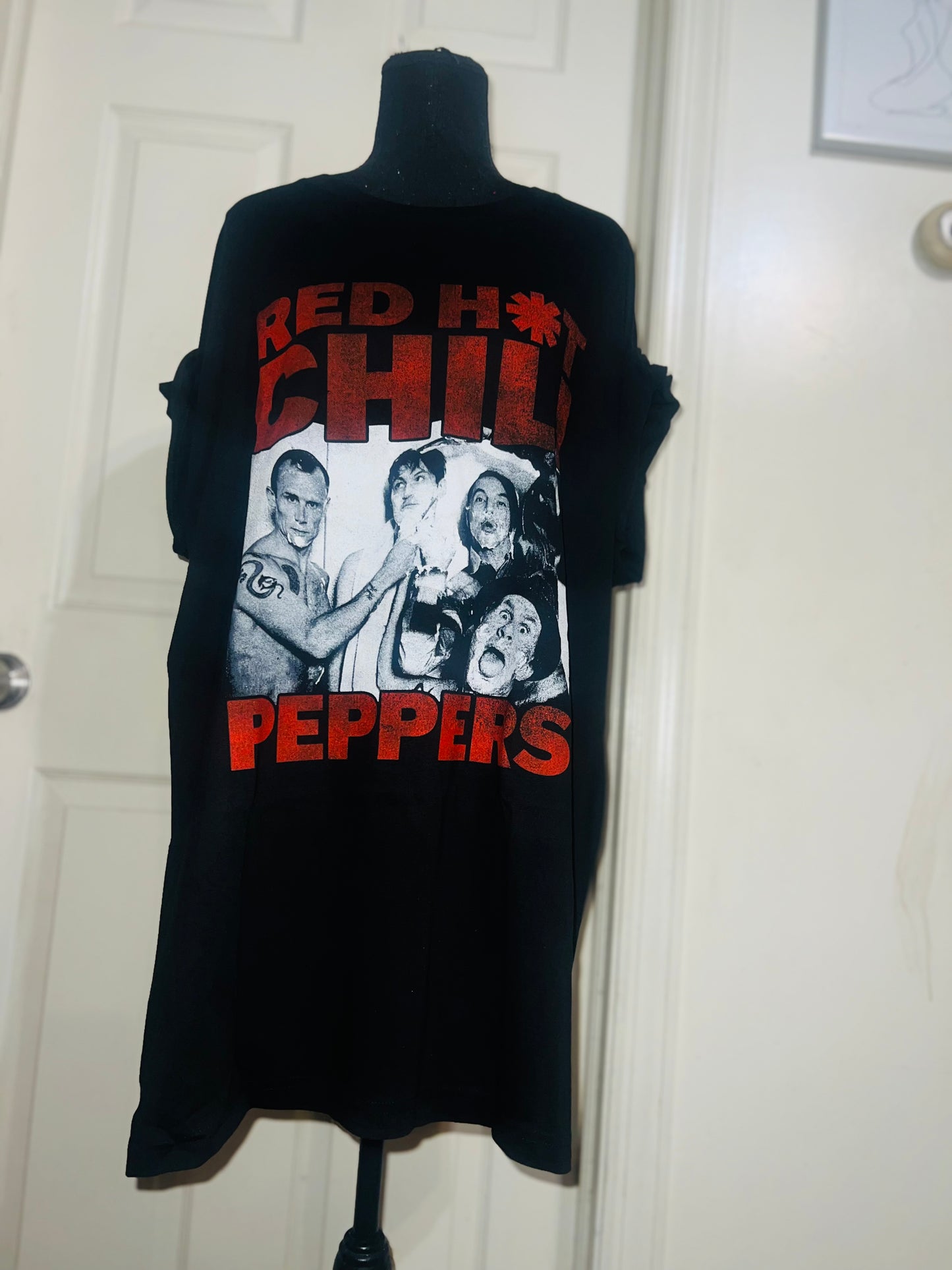 Red Hot Chili Peppers Oversized Distressed Tee