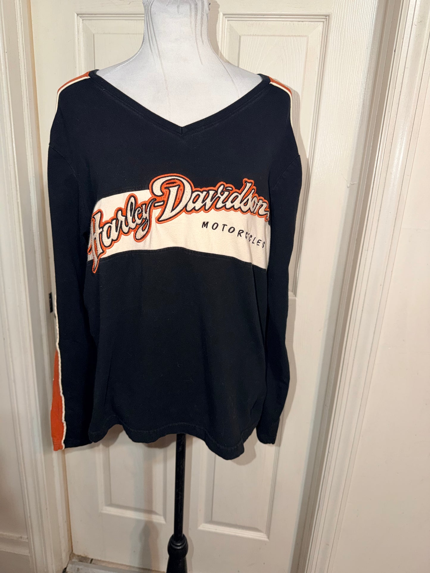 Harley Davidson Double Sided Oversized Long Sleeve Jersey Shirt