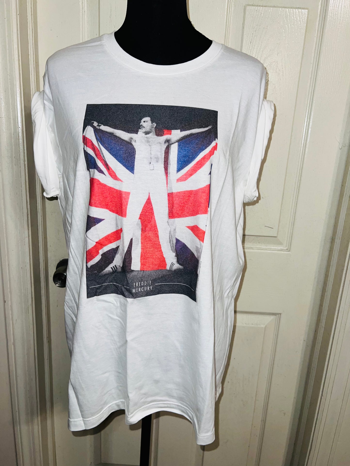 Freddie Mercury Oversized Distressed Vintage Tee