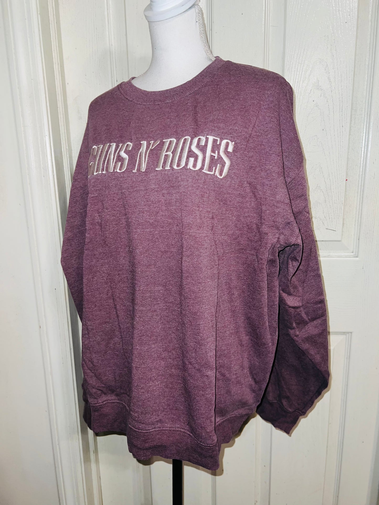 Guns n Roses Oversized Distressed Sweatshirt