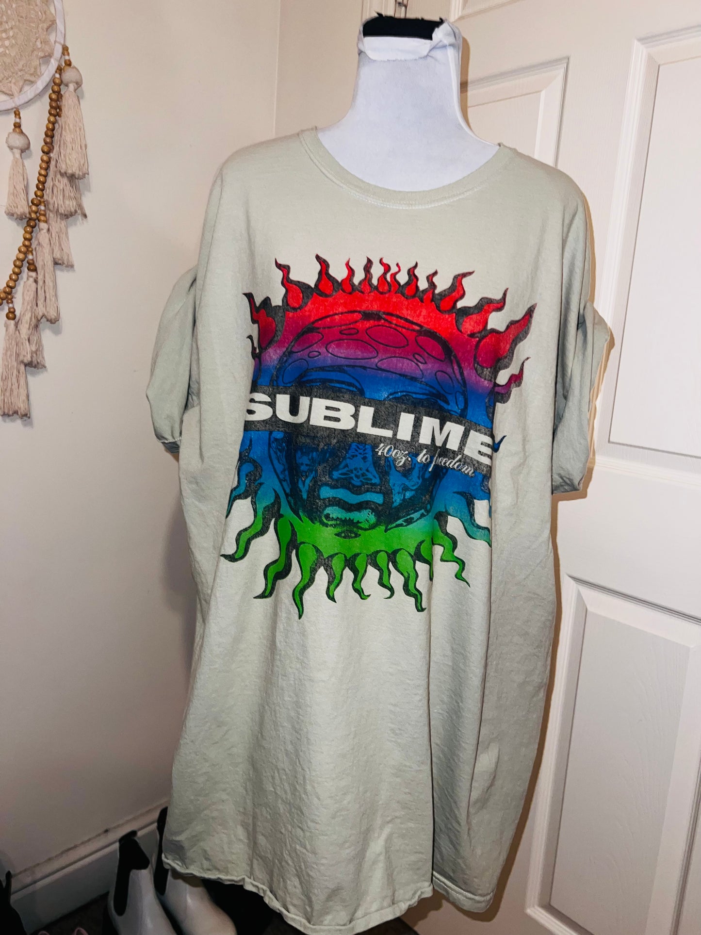 Sublime Double Sided Oversized Distressed Tee