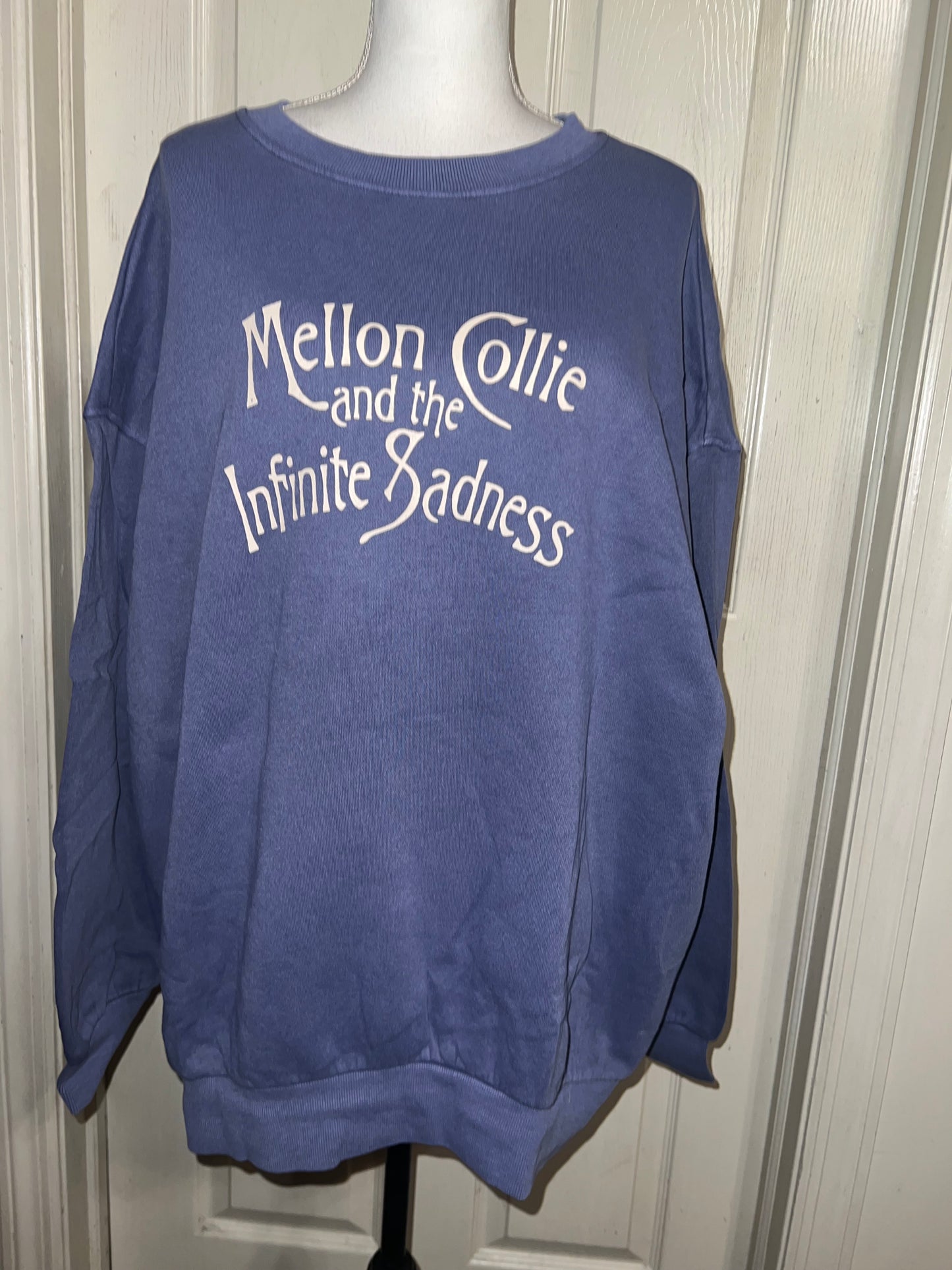 The Smashing Pumpkins Double Sided Oversized Distressed Sweatshirt