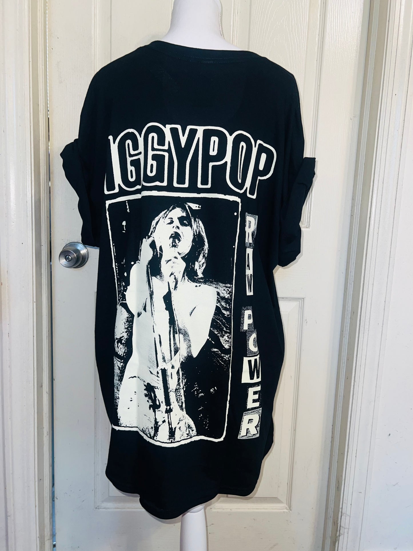 Iggy Pop Double Sided Oversized Distressed Tee