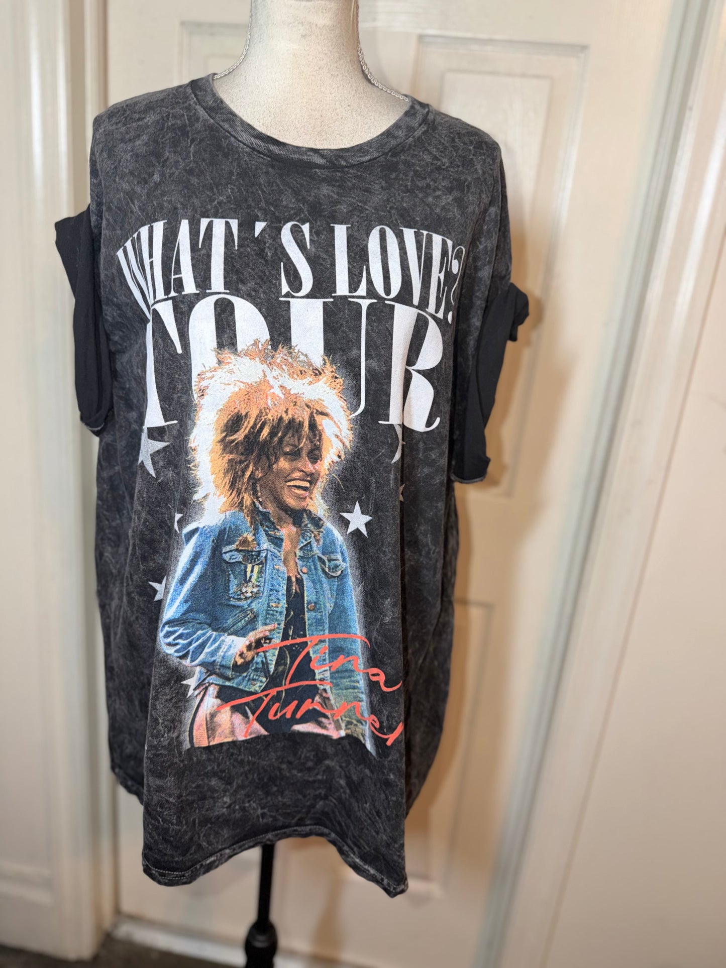 Tina Turner Double Sided Oversized Distressed Tee