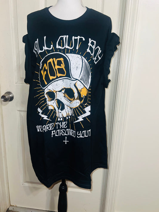 Fall Out Boy Oversized Distressed Tee