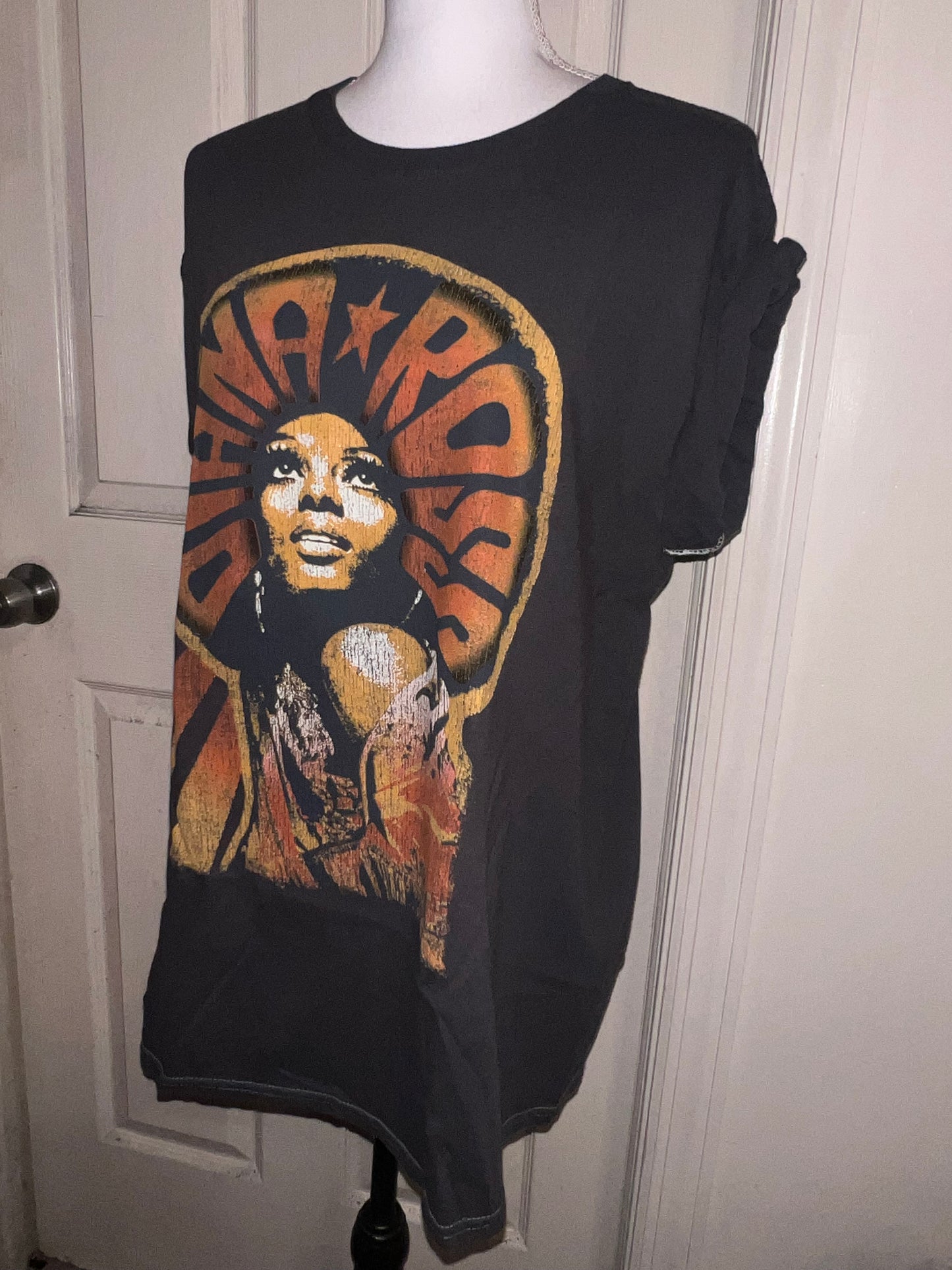 Diana Ross Oversized Distressed T-Shirt