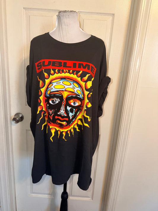 Sublime Double Sided Oversized Distressed Tee