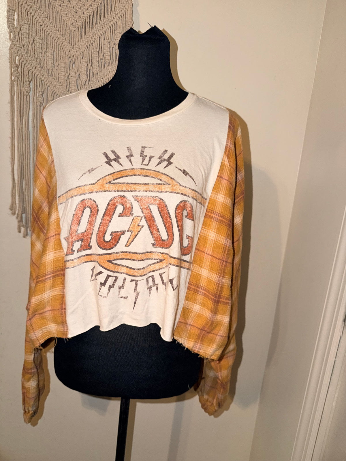 AC/DC Oversized Flannel Tee