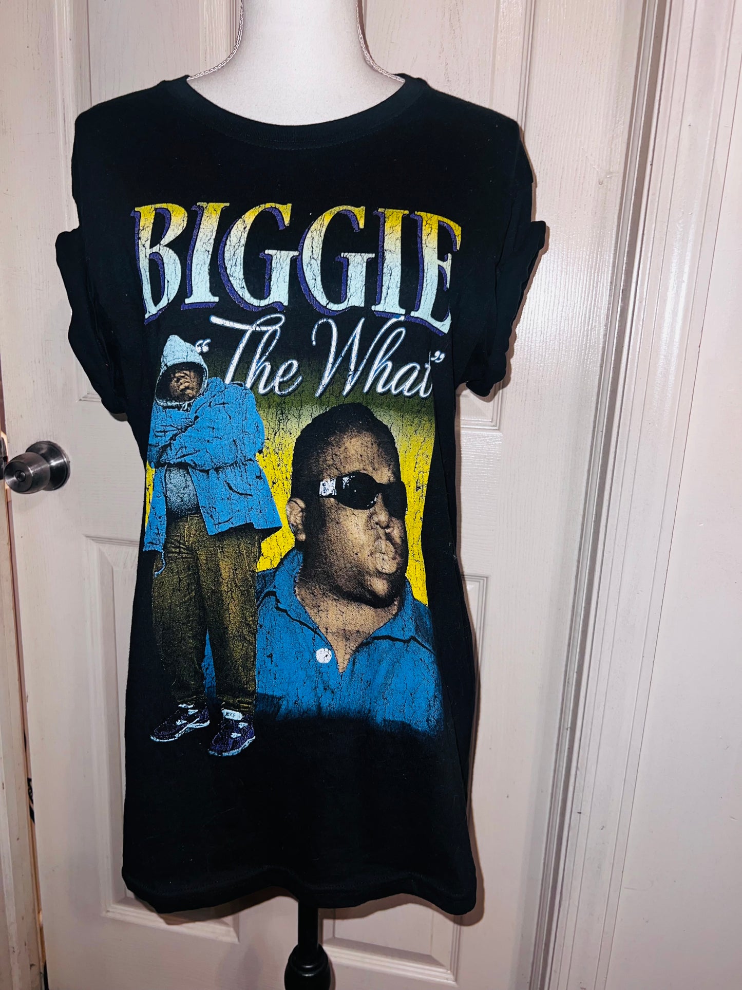 Biggie Smalls Oversized Distressed Tee