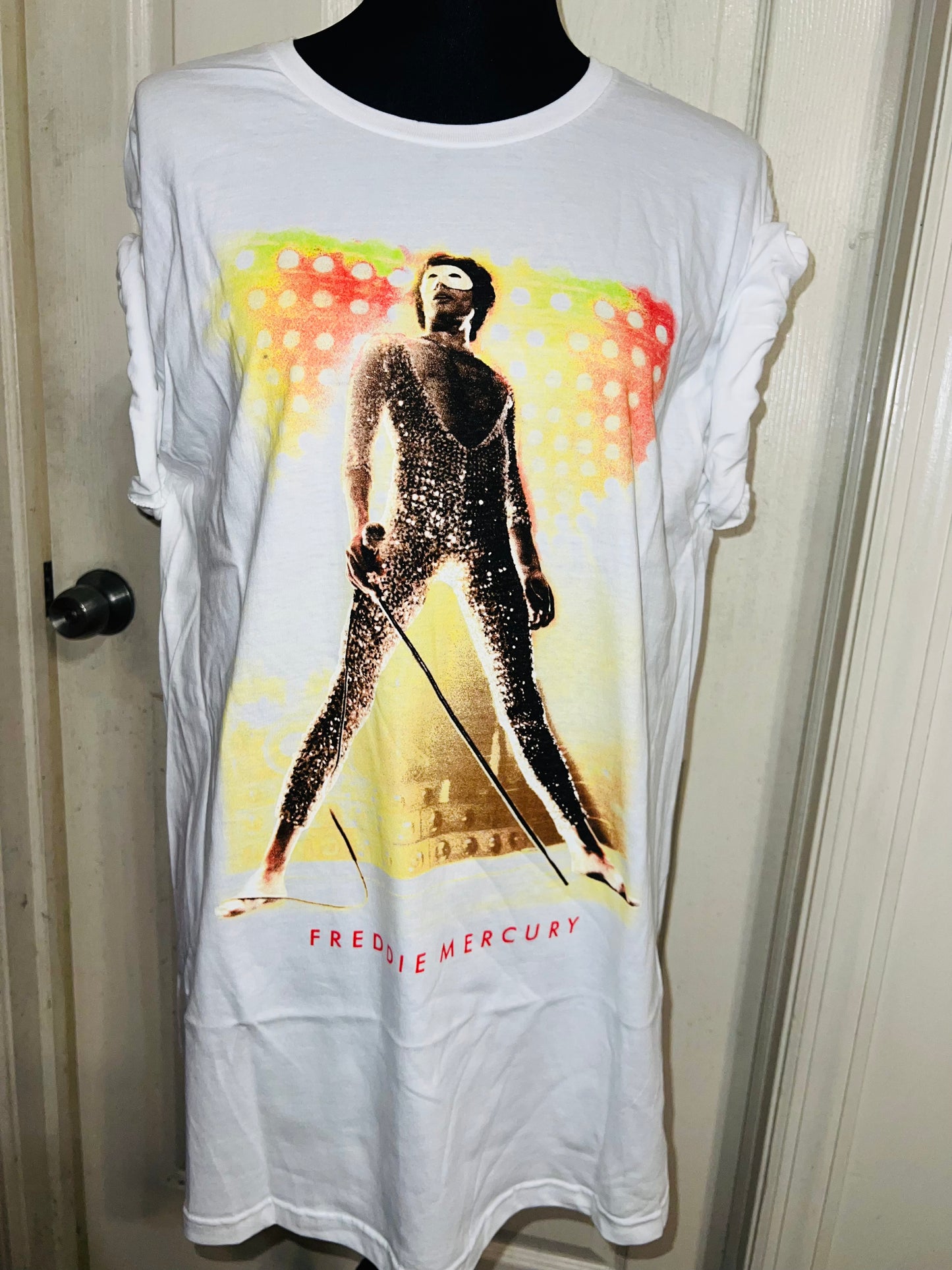 Freddie Mercury Oversized Distressed T-Shirt