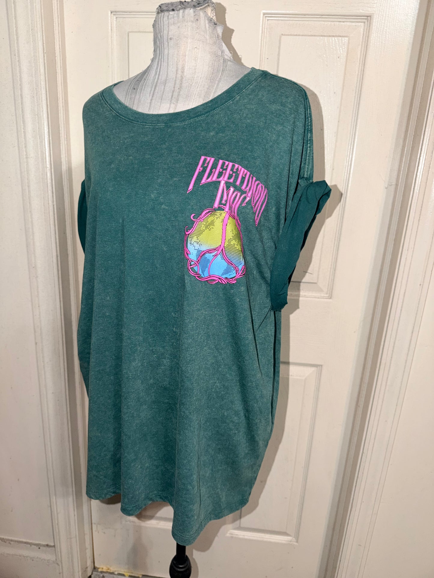 Fleetwood Mac Double Sided Oversized Distressed Tee