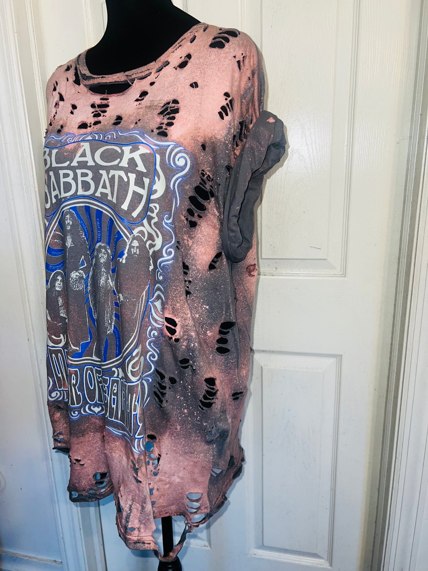 Black Sabbath Oversized Distressed Tee