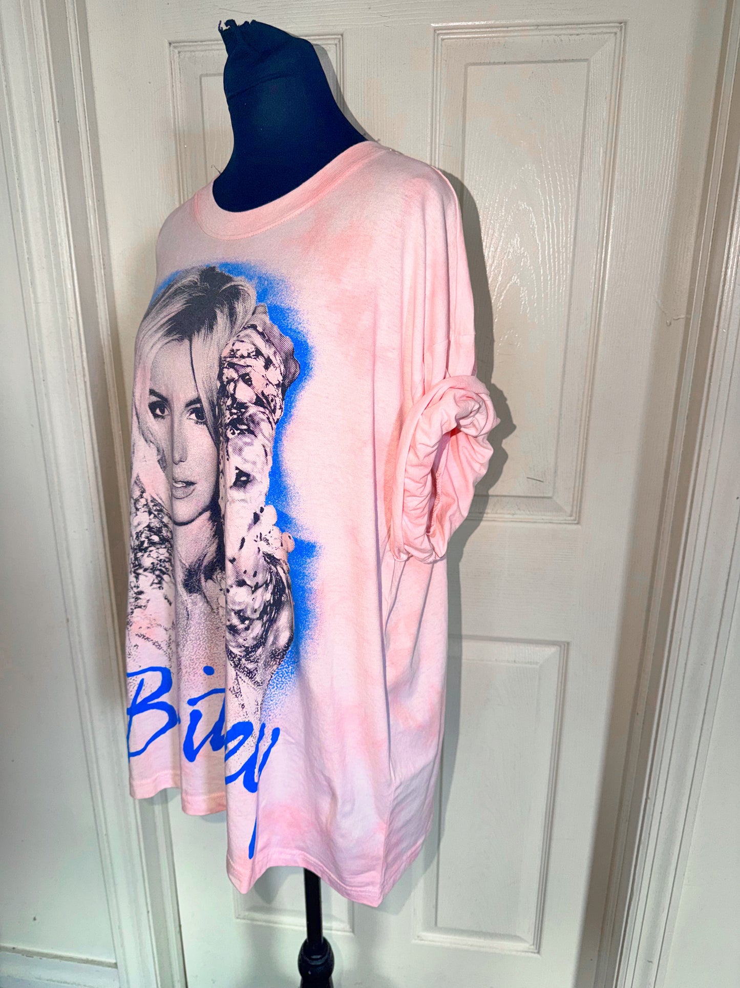 Britney Spears Oversized Distressed Tee